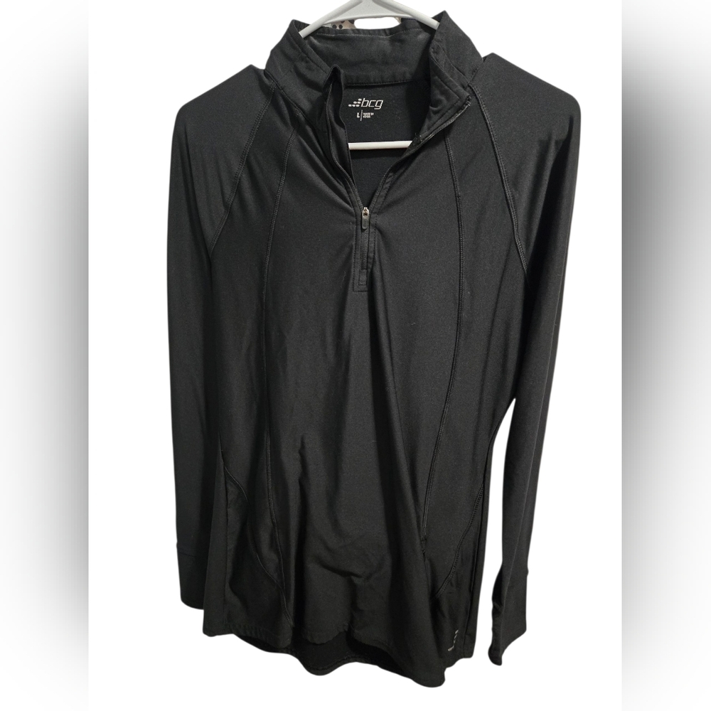 Women's Black BCG Active Quarter Zip Pullover